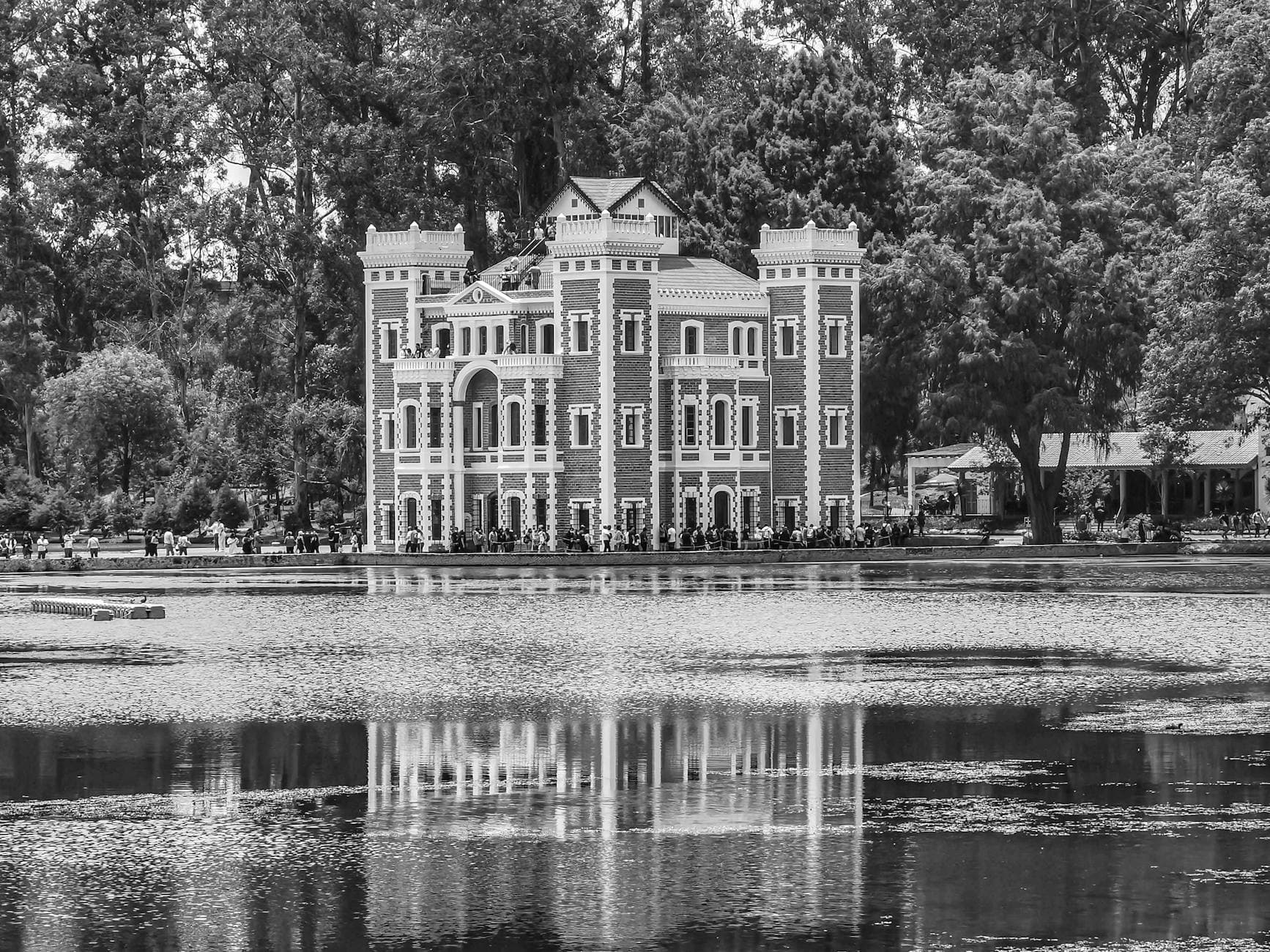 Scenic view of Ex-Hacienda de Chautla mansion in San Lucas el Grande, Mexico.